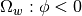 \Omega_w:\phi<0